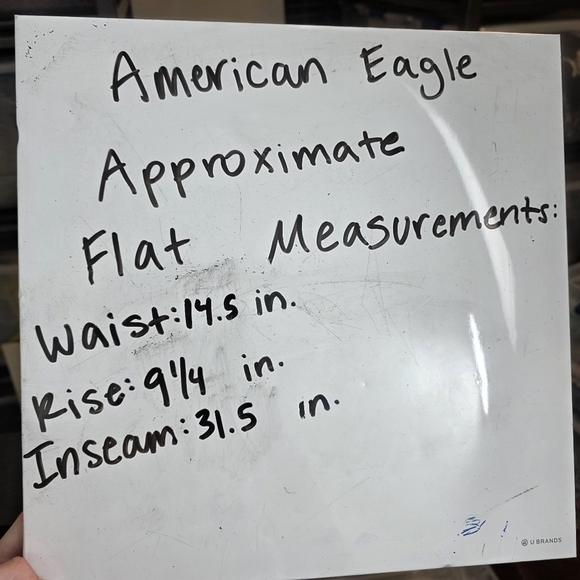 American Eagle Medihm Wash Distressed Low Rise Stretchy Skinny Jeans Size 30×34 - Picture 6 of 6